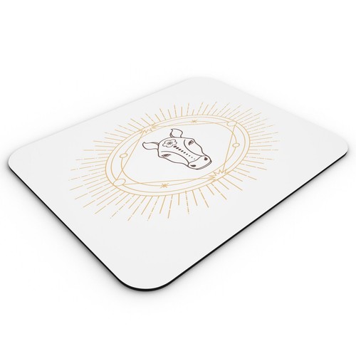 Fabulous Tapis De Souris Simili Cuir Boeuf Signe Chinois Astrologie 22 X 18 Cm