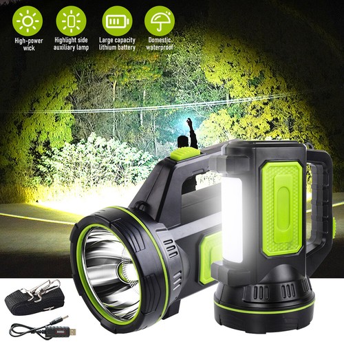 Solar/USB Rechargeable Spotlight Mini Handheld Hunting Flashlight Led Spot Light - Picture 19 of 39