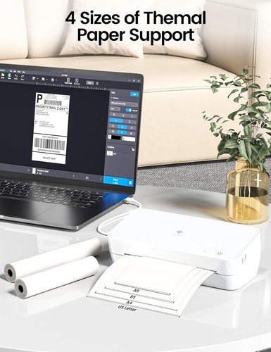 Phomemo S821 Thermal Printer Compact WIFI Printer For Android, Windows, Mac - Picture 4 of 7