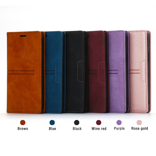 Slim Leather Wallet Case Stand Card Magnetic Flip Cover for OnePlus 9 Pro/Nord - Picture 2 of 24