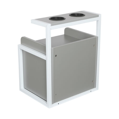 Gabinete de almacenamiento de salón de montaje en pared con 2 cajones peluquero belleza estilo gabinete de pared - Imagen 9 de 15