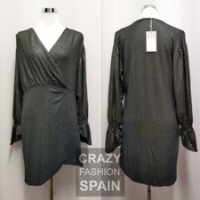 ZARA WOMAN SALE! NWT GEOMETRIC SHINY MINI DRESS SIZE S 2712/151 SALE