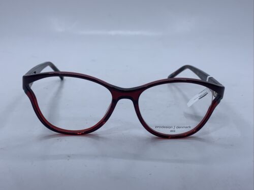 Prodesign Denmark 5646 c.4132 53-16-135 Red & Black Tortoise Plastic Glasses - Picture 2 of 8