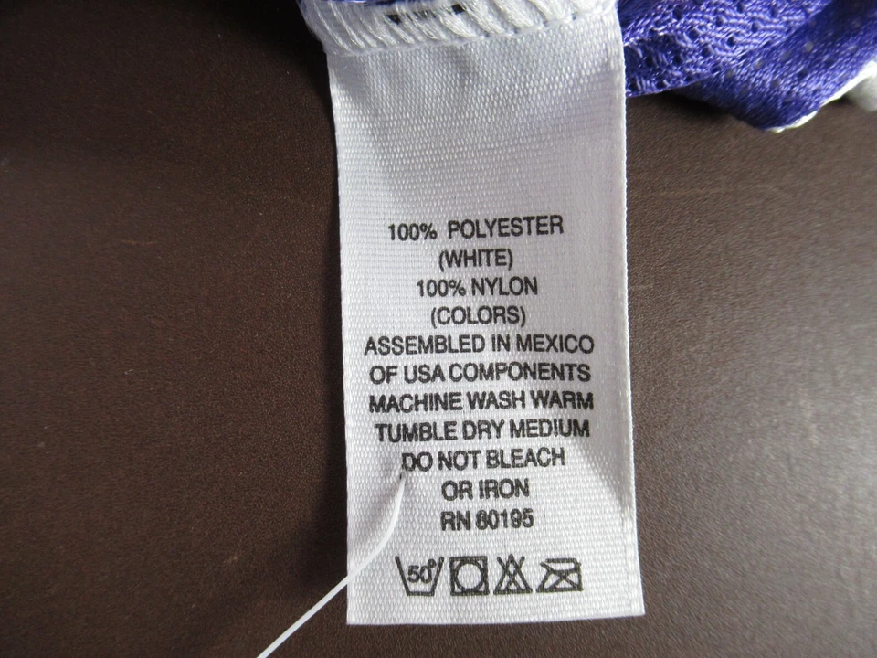 Camiseta deportiva de baloncesto Alleson púrpura pequeña (poliéster y nylon) (D ED) Foto 3 de 4