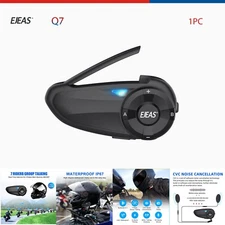 EJEAS Q7 Bluetooth5.1 Intercom Waterproof Motorcycle Headset 7 Riders Interphone