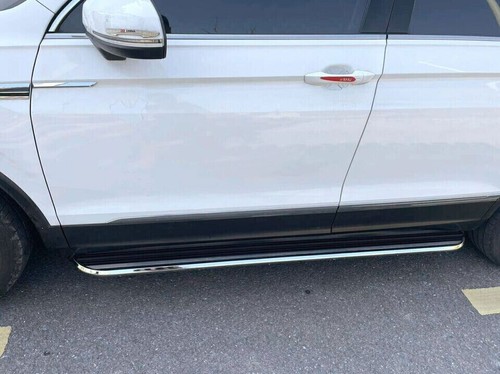 Stainless Black Running Board fits for Hyundai Santa Fe 2024+ Nerf Bar Side Step - Picture 4 of 5