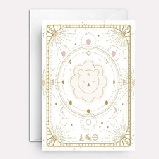 Astrological birthday card - Leo birthday card by Paper Bound Greetings