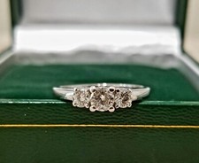 Enchanting 14K White Gold Diamond Engagement Ring, 0.53 ct.tw/H-I Color/SI/Size9