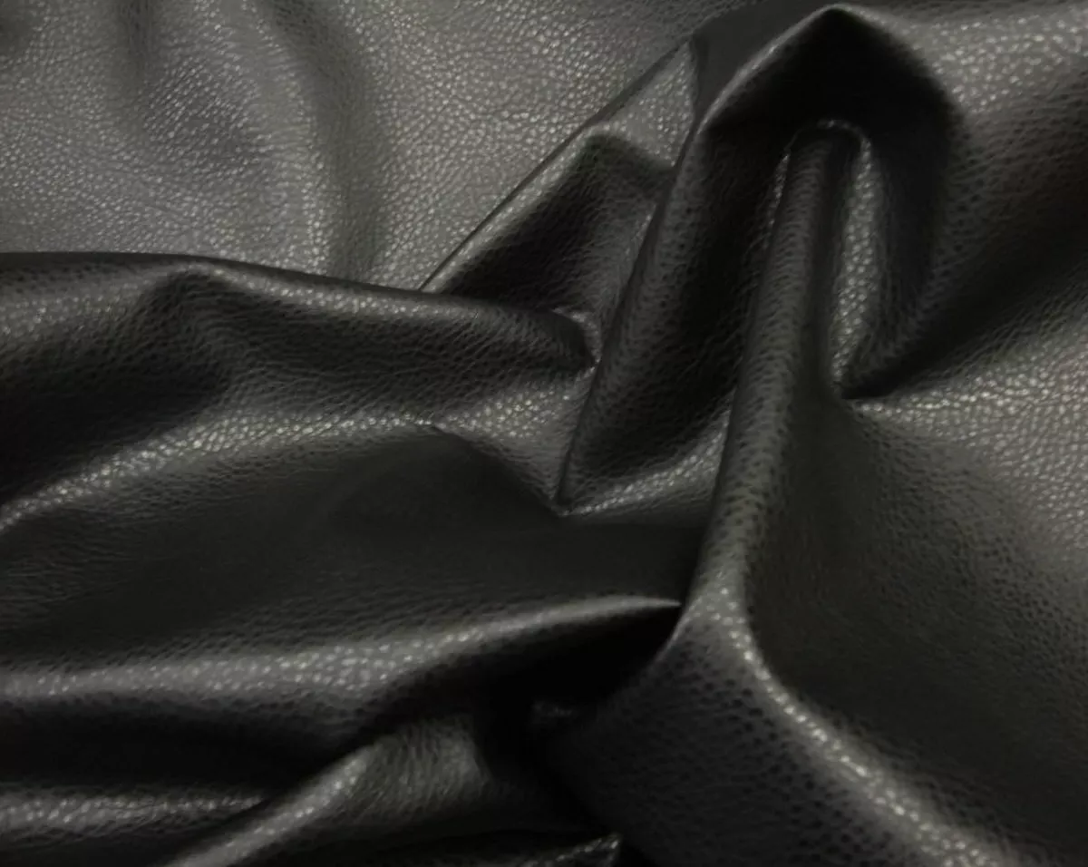 Vinyl Fabric Champion Dark Brown Fake Leather Upholstery / 54 Wide/Sold by  The Yard