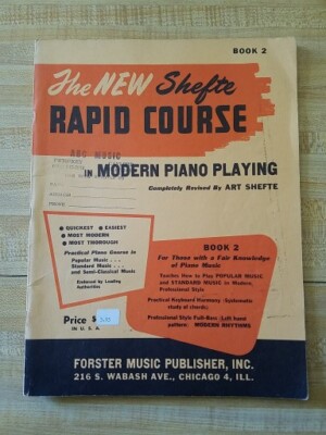 Vintage 1951, ''The New Shefte Rapid Course Modern Piano Playing'' Book 2 