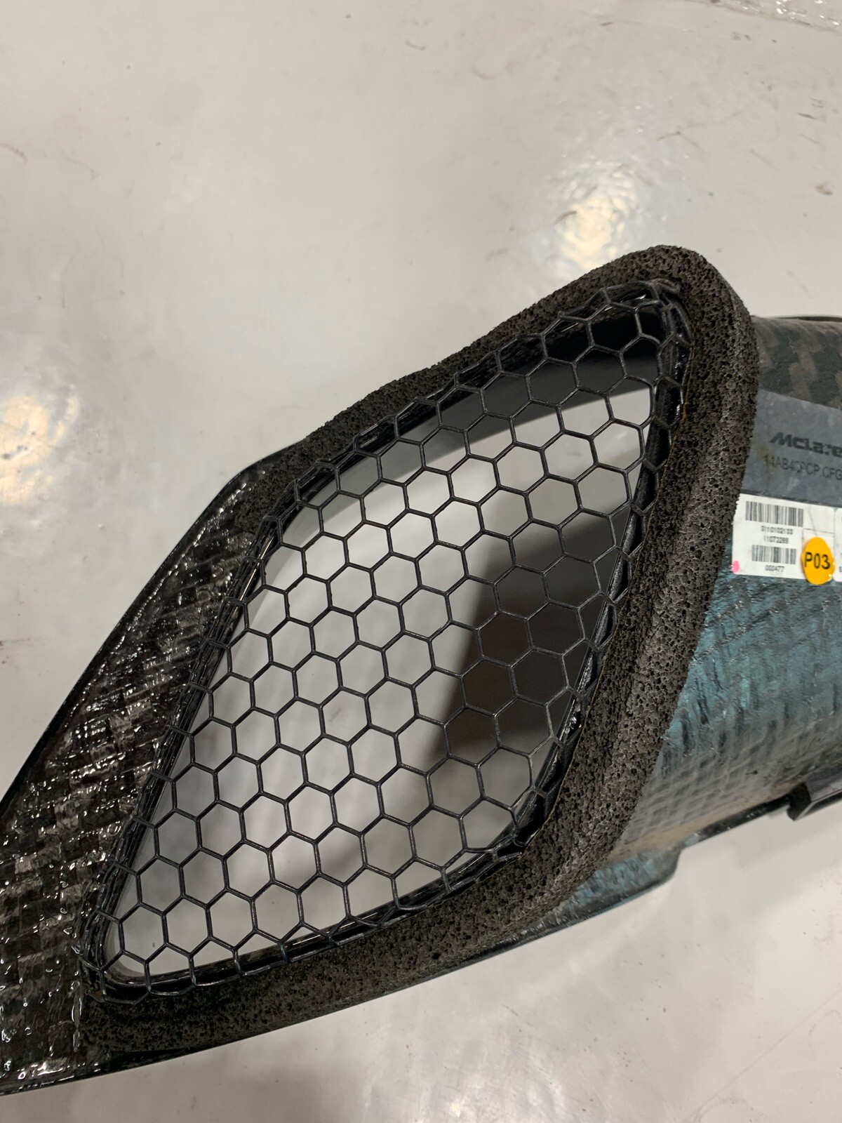 MCLAREN 720S RIGHT PASSENGER SIDE REAR AIR INTAKE CARBON COVER OEM 14AB429CP