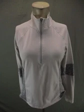 LAYER 8 QWICK-DRY Size M Womens 1/2 Zip Stand Collar Athletic Pullover 679