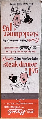 Maisel's Restaurant Hicksville Scarsdale New Hyde Park NY Matchbook Cover