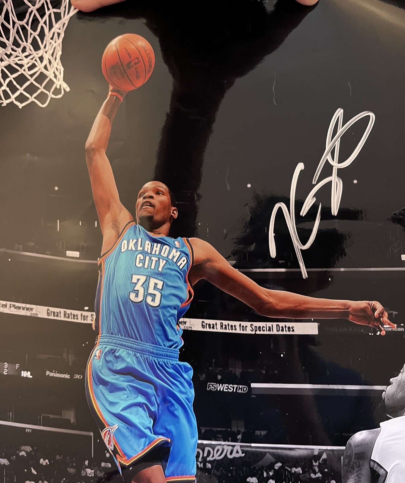 KEVIN DURANT PSA/DNA CERTIFIED AUTHENTIC SIGNED 16X20 PHOTOGRAPH AUTOGRAPH.