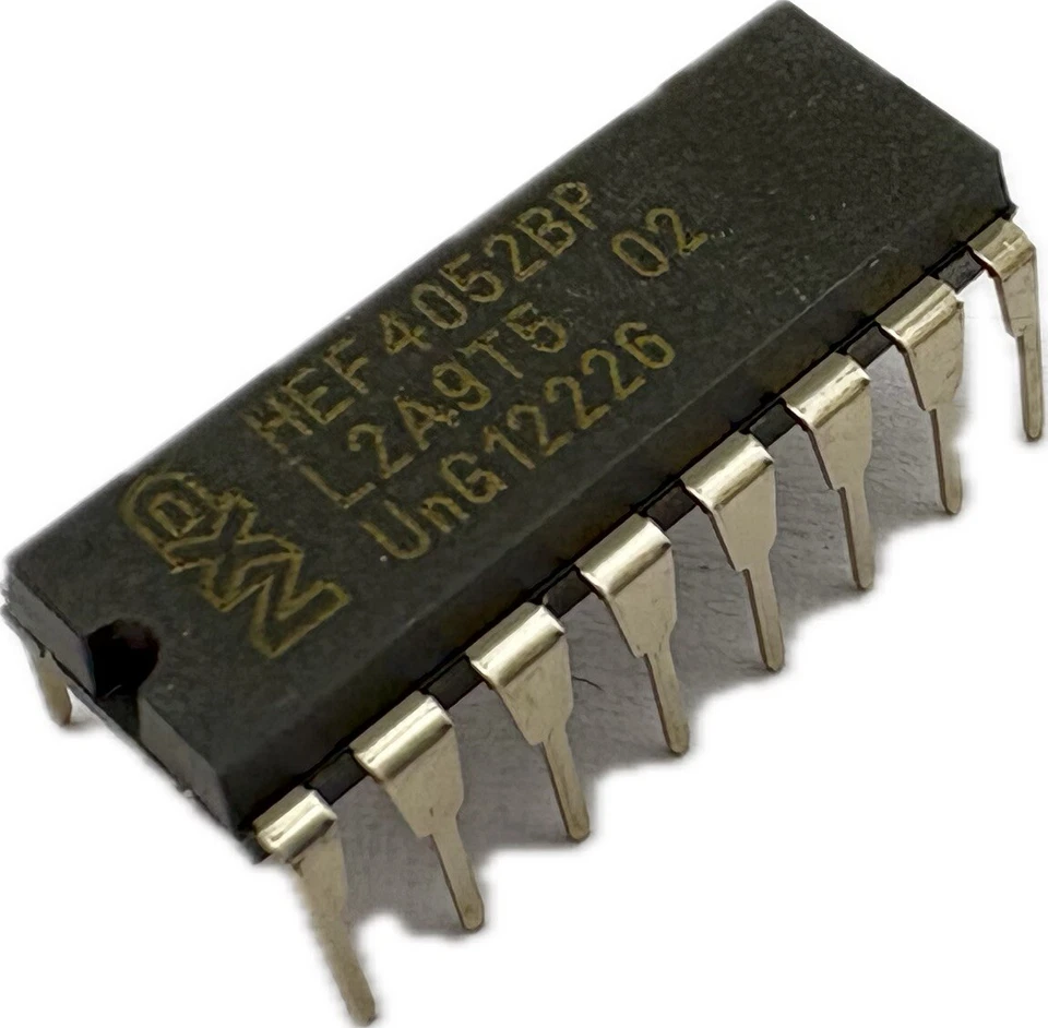 5x NXP Semiconductors HEF4052BP Dual 4-Channel Analog Multiplexer/Demulti DIP-16