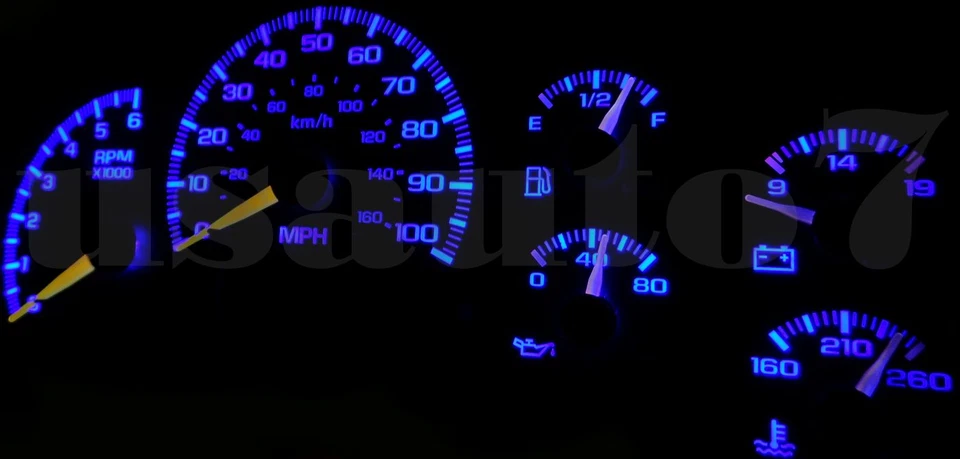 Dash Instrument Cluster Gauges BLUE LED LIGHTS KIT Fits 02 Cadillac Escalade EXT Foto 4 de 4