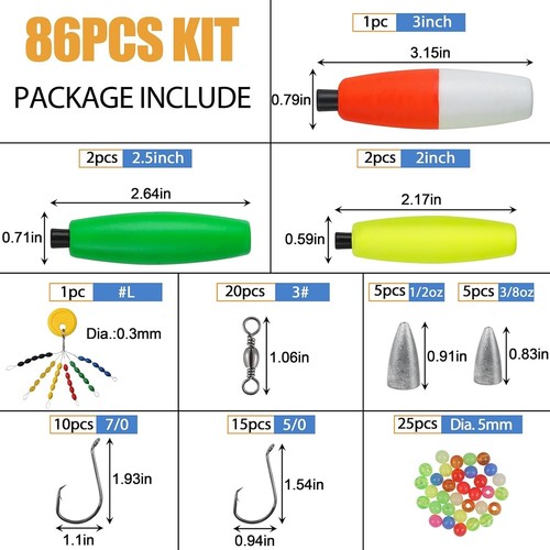 Catfishing Tackle Making Kit Catfish Rig Accessories Santee Rig Cork Foam Peg Fl - Picture 4 of 7