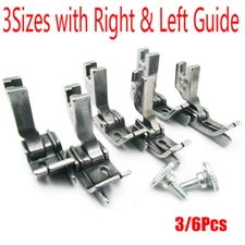 3/6Pcs Industrial Sewing Machine Hinged Presser Foot W/ Left/Right Guide SP-18