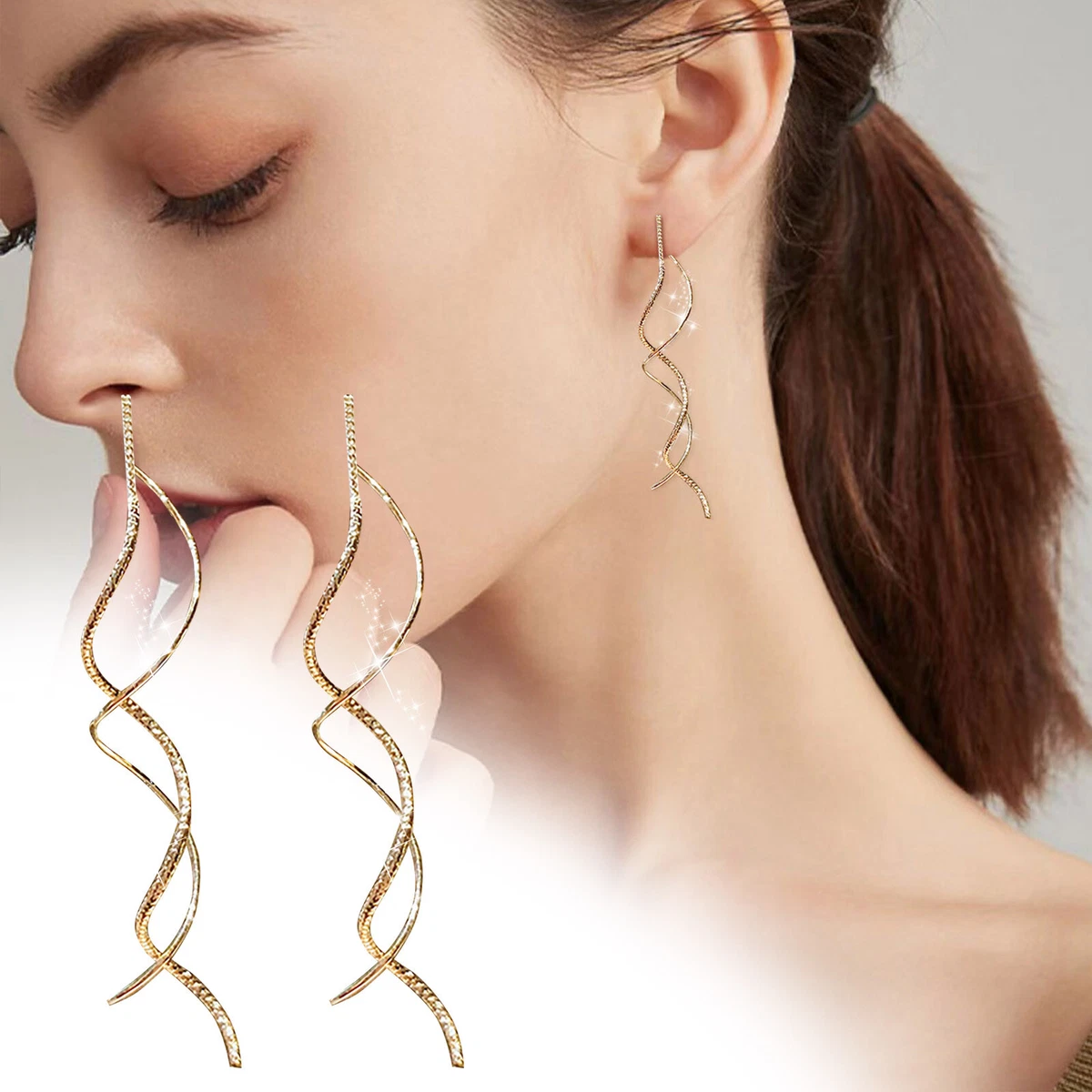 fcity.in - Magnetic Non Piercing Earrings For Women Korean Western Trendy