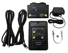 HDTV UHF VHF FM Channel Antenna Booster Indoor or Outdoor 54-806 MHz