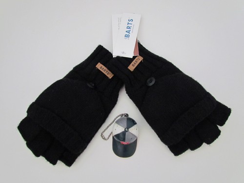 BARTS Haakon Bumgloves Fingerless Mitts Boys Black Size 4 Mittens/Gloves 6-8 yrs - Picture 3 of 6