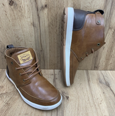 Levi Strauss Mens Brown Chukka Two-Toned Boot/Sneaker Shoes PullTab Size 9