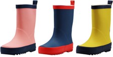 Norty Toddlers Big Kids Boys Girls Waterproof Rubber Rain Boots