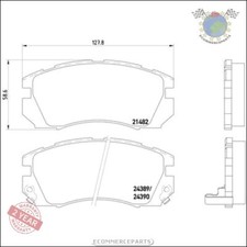 Kit Bremsbeläge Brembo Vorderachse für SUBARU LEGACY I IMPREZA D