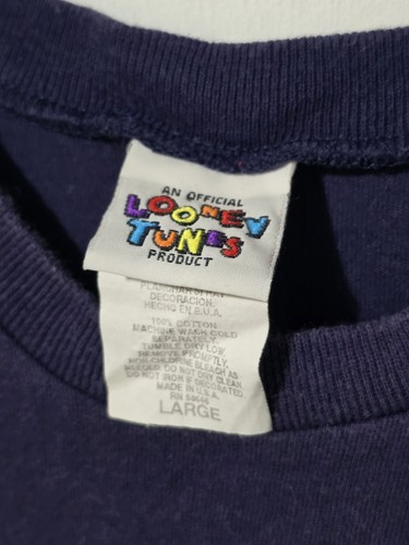 Rare Vintage 1990s Looney Tunes University Of Michigan Basketball Set Youth Sz L - Picture 5 of 9