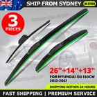 <!--F#f_0-->3PCS Windscreen Wiper blades for Hyundai i30 i30CW 2012-2017 GD GD2 front + rear<!--F/-->