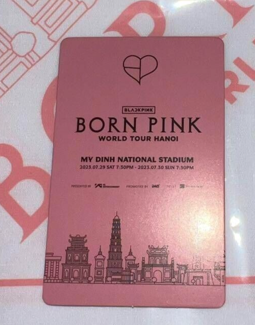 限定　BLACKPINK ジェニー トレカ ハノイ公演 BLACKPINK JENNIE Born Pink WORLD TOUR HANOI Photocard PC