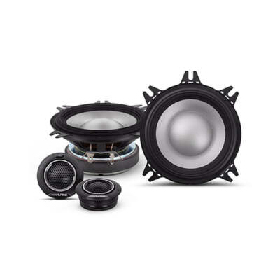 Alpine S2-S40C, S Series 4'' 2-Way Hi-Res Component Speakers - 140 Watts