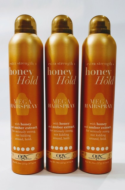 OGX Extra Strength Honey Hold Mega Hairspray Discontinued 8oz For Sale 