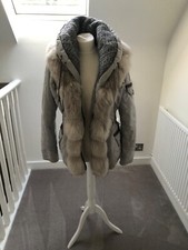 Ladies Giorgio & Mario Coat With Fur Collar