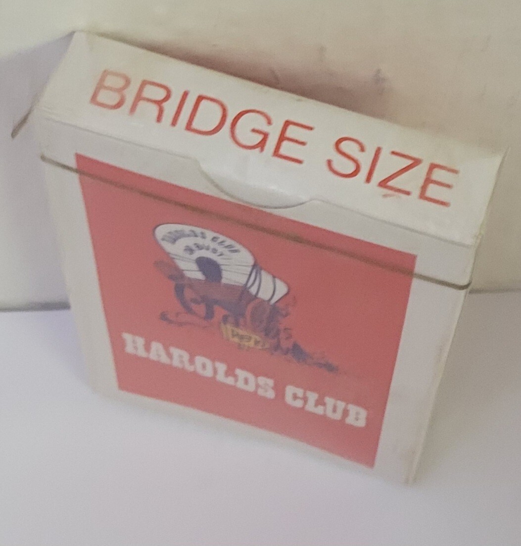 新品未使用 Harolds Club BOXセット オールドデック Vintage Harolds Club Playing Cards Bridge Deck Reno Nevada Sealed