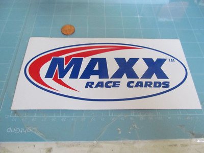 MAXX RACE CARDS DECAL STICKER ORIGINAL OLD STOCK RACING | eBay