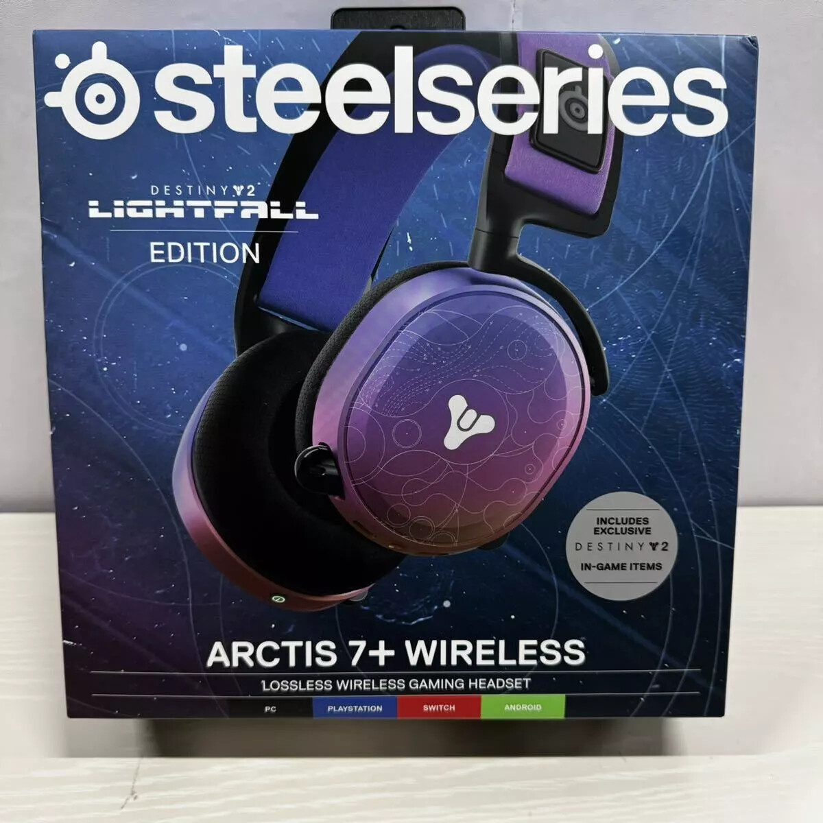 Gaming Headset Wireless Arctis 7+ Destiny 2 End of Light Edition SteelSeries-image