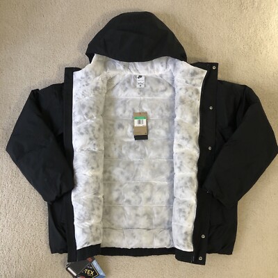 Nike 新品タグ付き　ナイキ ベンチコート STORM-FIT XL 黒 Nike Storm Fit Jacket Mens Size XL ADV Gore Tex Full Zip