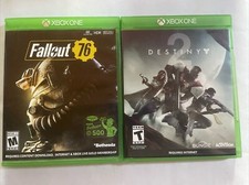 Fallout 76 AND Destiny 2 Microsoft Xbox One LOT Tested, Complete, BUNDLE