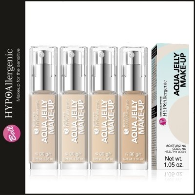 Bell HYPOAllergenic Aqua Jelly Make-up 03 – 37 G, Kühlende Gel-Foundation, Vegan & Für Sensible Haut