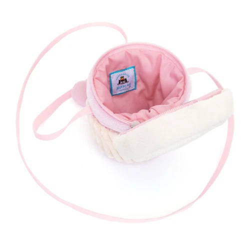 BOLSA CAFÉ PARA LLEVAR ROSA REUTILIZABLE Juguete de Peluche Suave Jelly Cat - Imagen 5 de 7