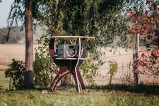 Bar Table, Folding Party Table Bistro Table Wooden Table White Round with Custom Engraving
