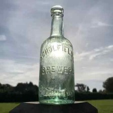 Collectable Glass Scholfield's Brewers Ashton U Lyne Vintage Bottle
