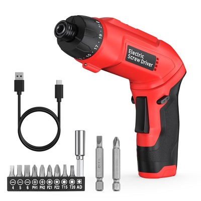 ORIA Cordless Screwdriver Set Rechargeable Electric Screwdriver with 21+1 Tor...