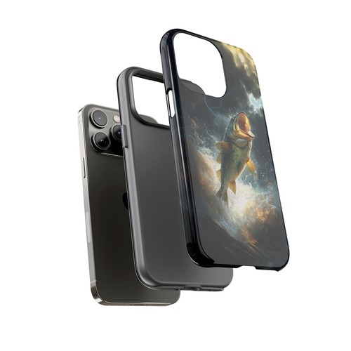 Big Mouth Bass Fish Thunderstorm River - Phone Case for iPhone, Galaxy, Pixel - 第 84/281 張圖片