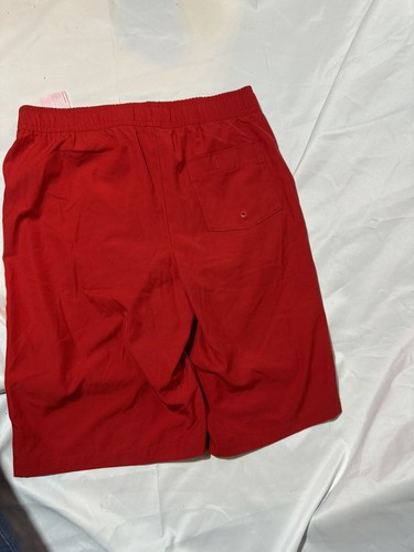 Abercrombie Kids Boys Red Drawstring Built In Mesh Brief Swim Trunks 15/16 - Picture 4 of 6