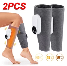 1 Pair Leg Massager for Circulation, Air Compression Calf Massager with Heat