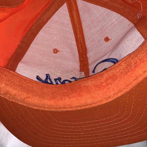 Cappello Berretto Snapback Vintage Anni 90 Sports Specialties UF Florida Gators Arancione Raro - Foto 9 di 14
