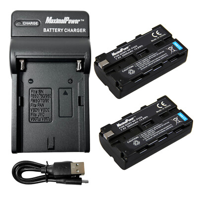 Refuelergy Replacement 2x Batteries Charger for Neewer CN-160