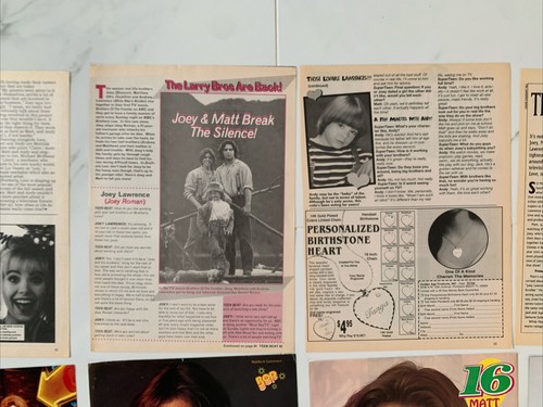 25 Pages Of 90s Lawrence Brothers Magazine Clippings (Joey, Matthew, Andy) - 第 15/24 張圖片